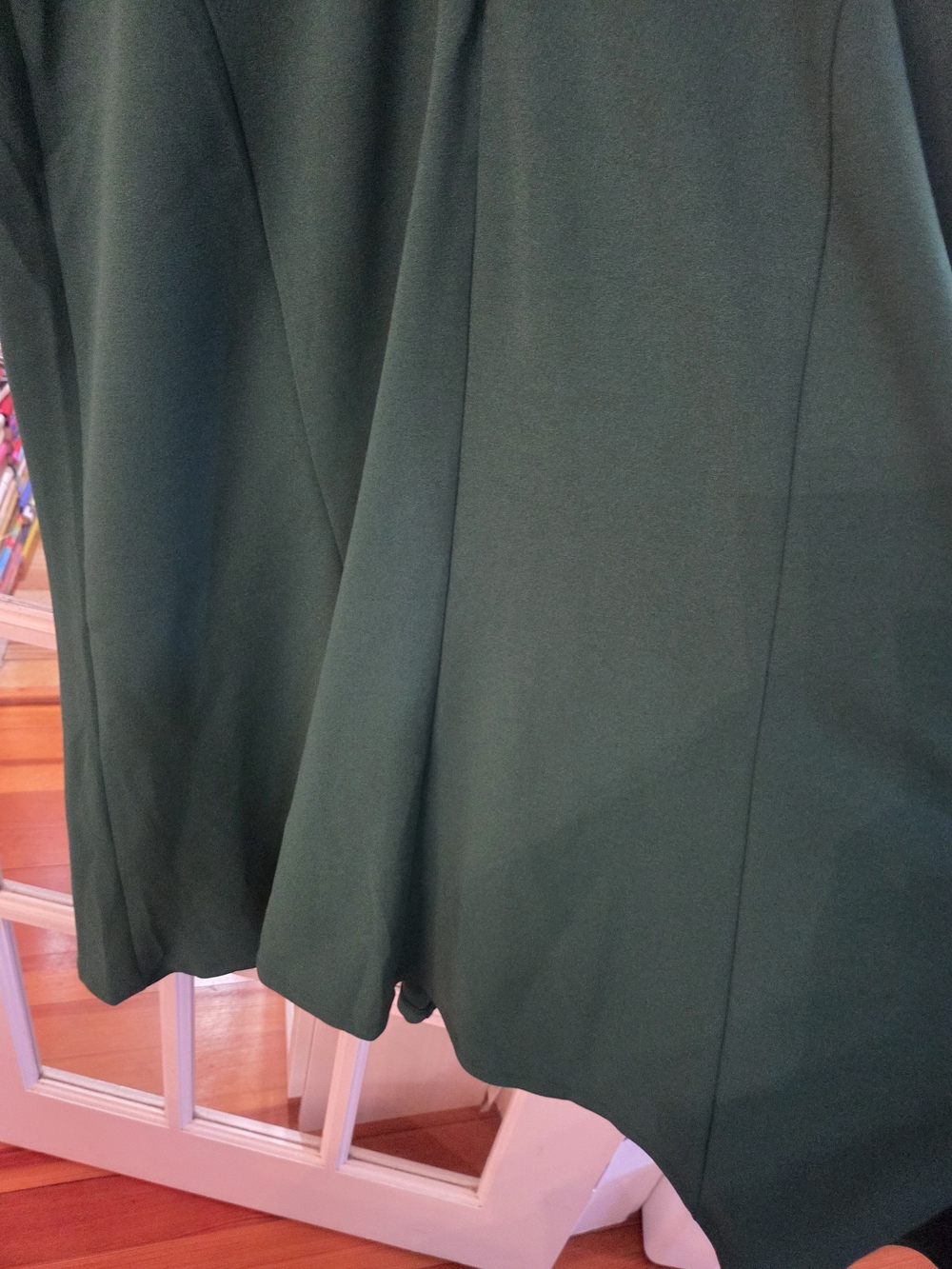 Maggy London Emerald Green V-Neck Midi Dress - Size 18 - Picture 7 of 7